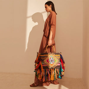 Sac cabas gypsy chindi multicolore forever