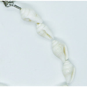 Bracelet avec perles d’escargot blanches en coquillages