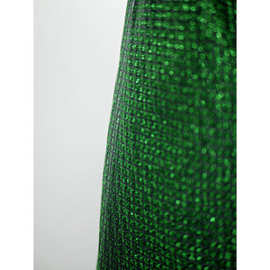 Foulard en corde de lurex glitter vert