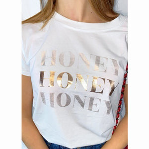 T-shirt blanc honey